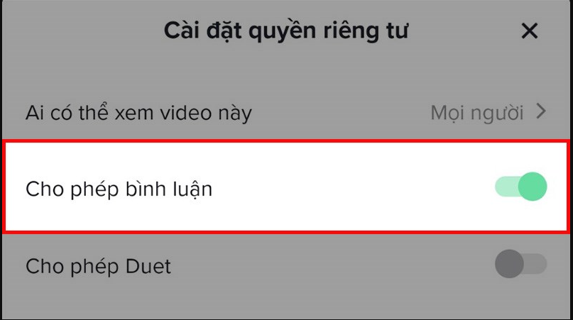 Bình luận trên tiktok bạn bè có thấy không? 