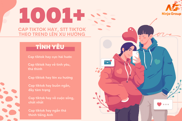 1001+ Cap TikTok hay, hot theo trend lên xu hướng mới nhất