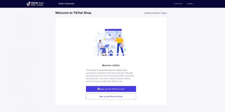 Cách đăng ký tài khoản TikTok Seller