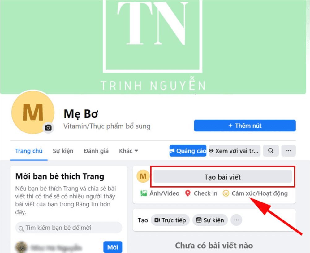 Lập page Facebook