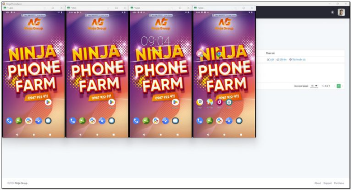 Ninja Phone Farm