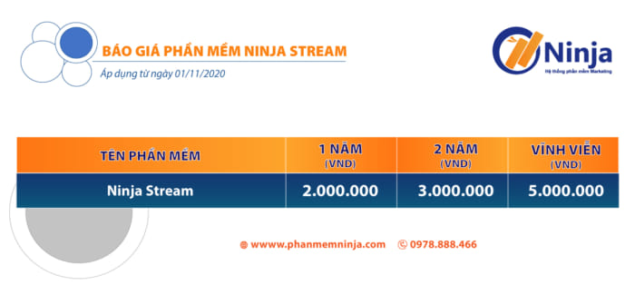 Báo giá phần mềm phát lại livestream