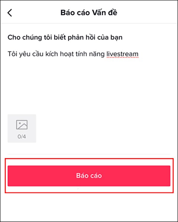 Chọn Báo cáo