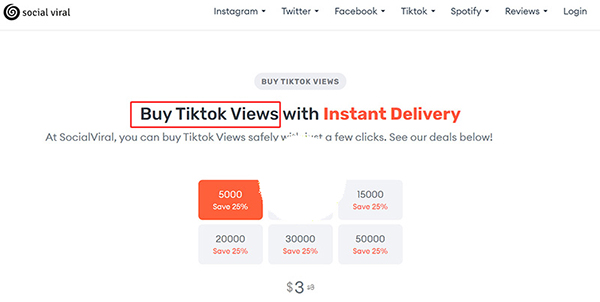 Tool buff tương tác Tiktok- SocialViral 