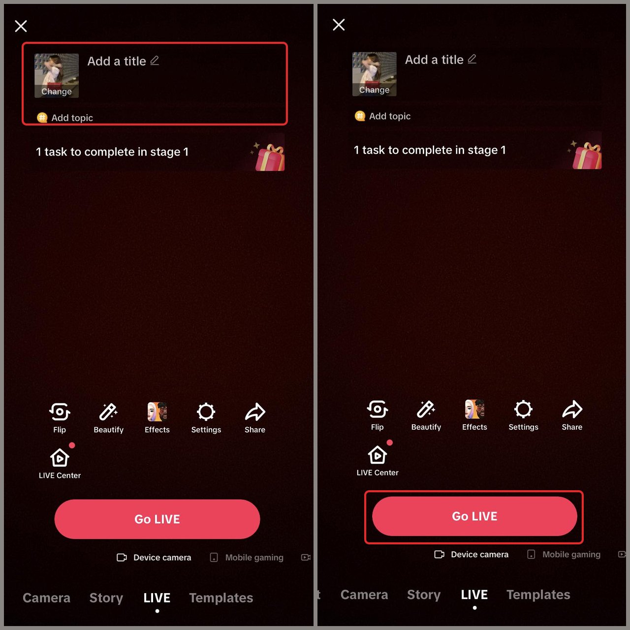 cách livestream tiktok