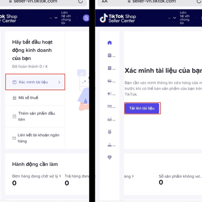 đăng ký tài khoản tiktok shop