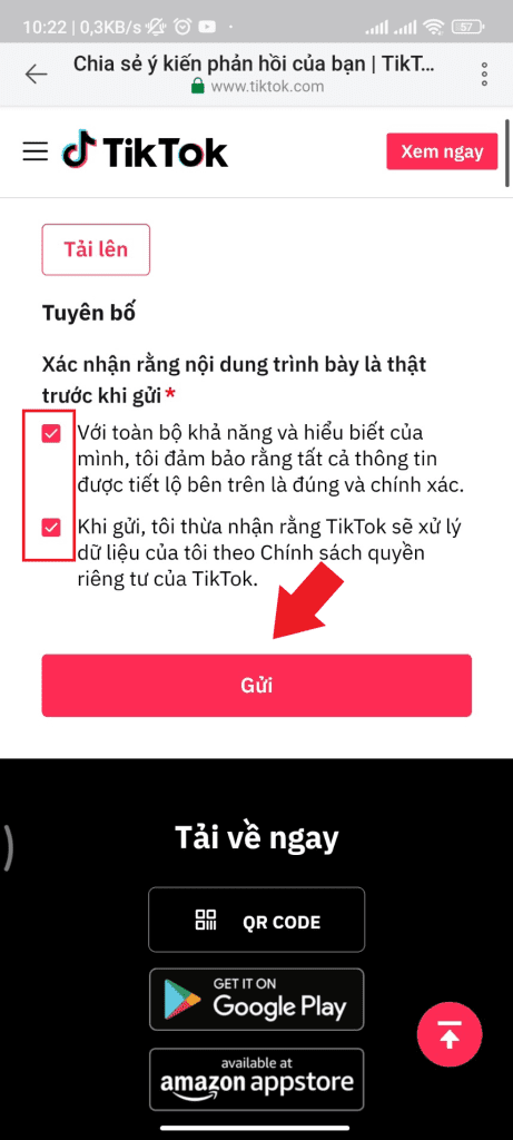 tài khoản tiktok không cùng quốc gia với cửa hàng