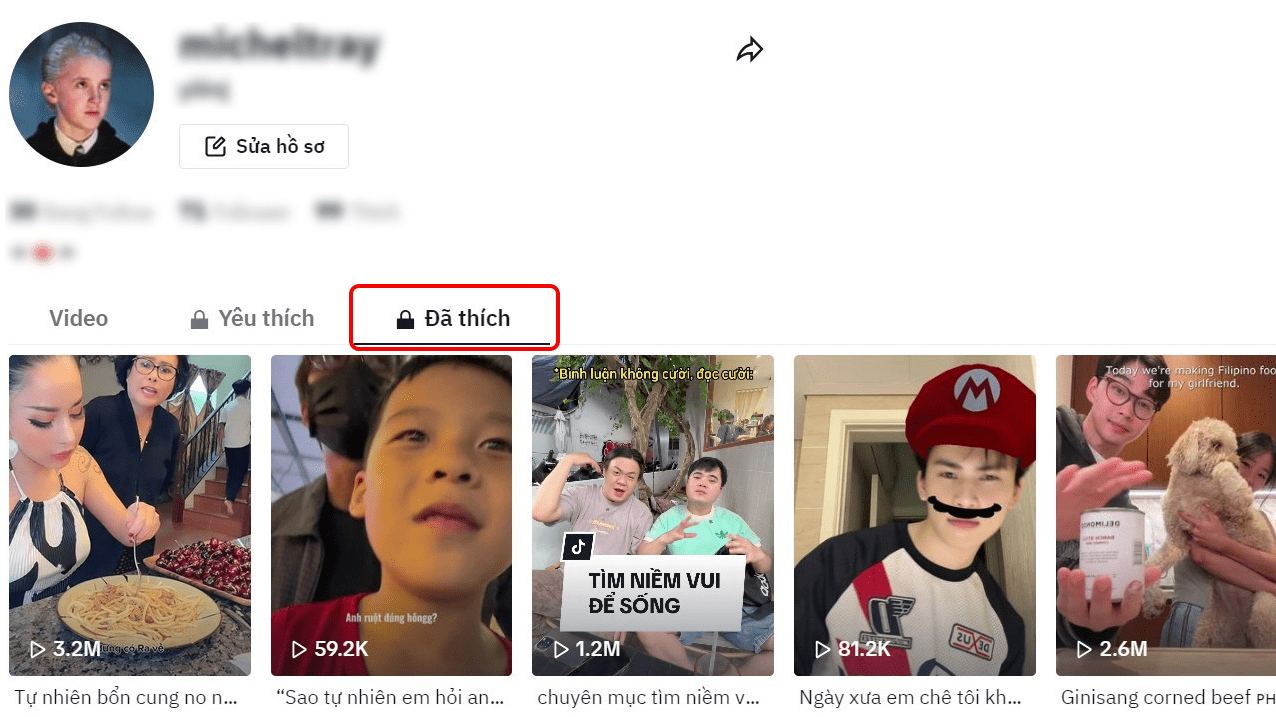 xem lại video đã xem trên tiktok